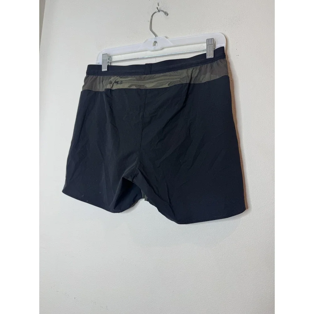 Roark Run Amok Shorts Mens Small Green Camo 4 Inch Lined Running Athletic